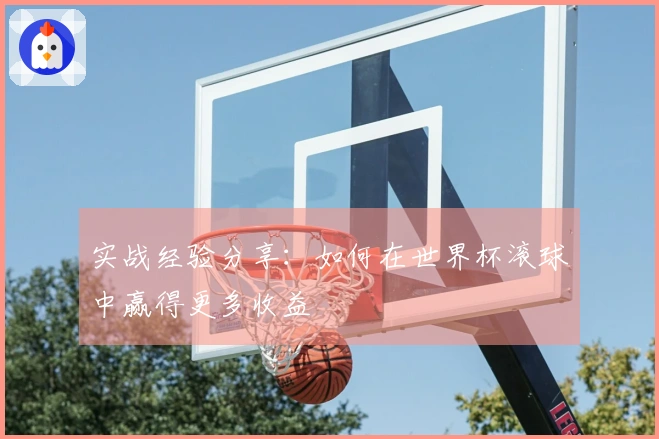 实战经验分享：如何在世界杯滚球中赢得更多收益
