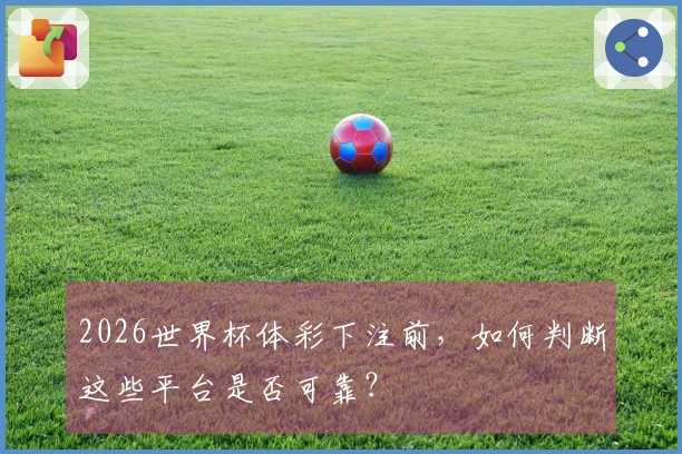 2026世界杯体彩下注前，如何判断这些平台是否可靠？